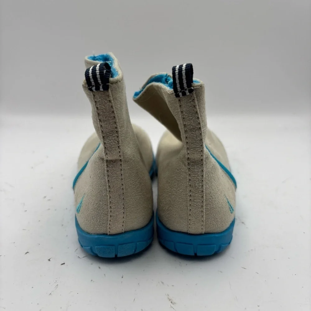 Nautica Kids Gray and Blue Fleece Lined Boots Size 10